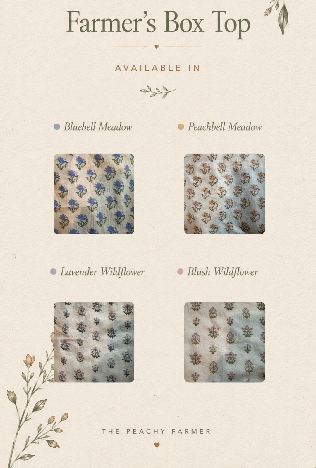PREORDER : Farmer's Box Top - Lavender Wildflower