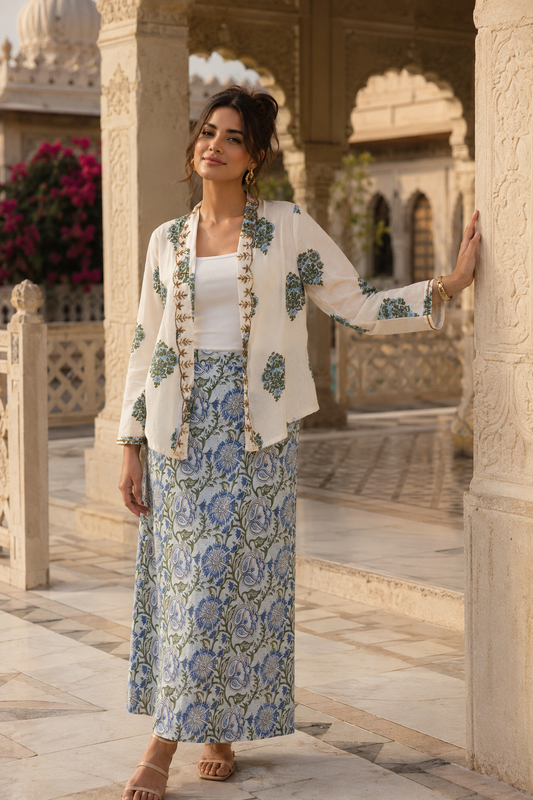 Blossom Kebaya Set - Summer Wheat