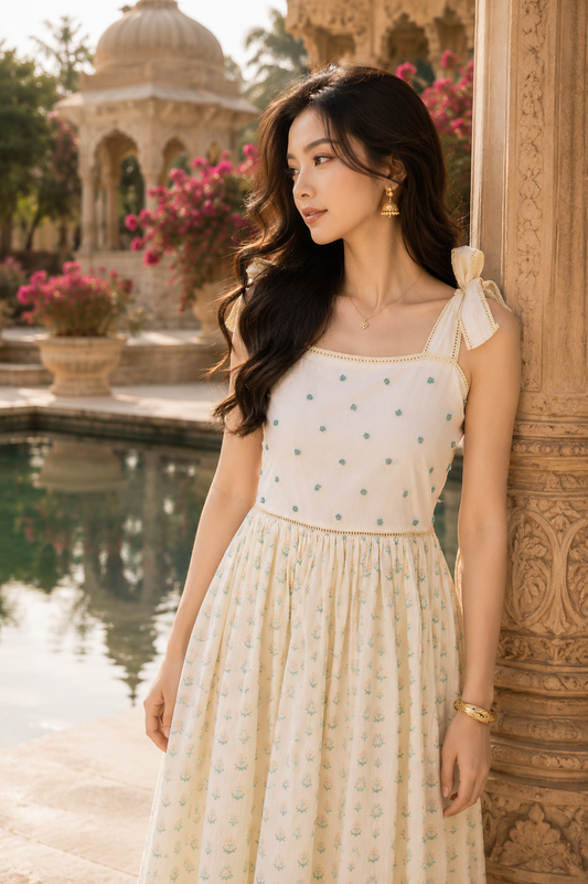 Orchard Daydream Dress - Honey Sprig