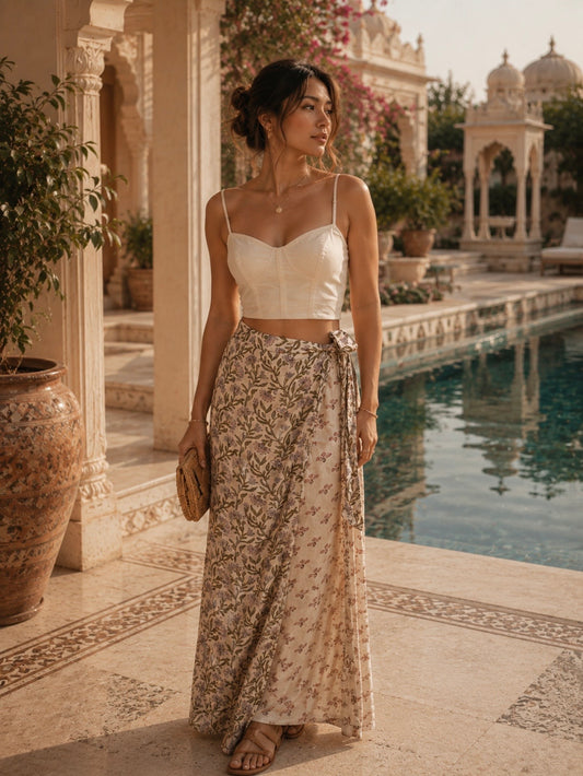 PREORDER : Orchard Wrap Pants - Lavender Kiss