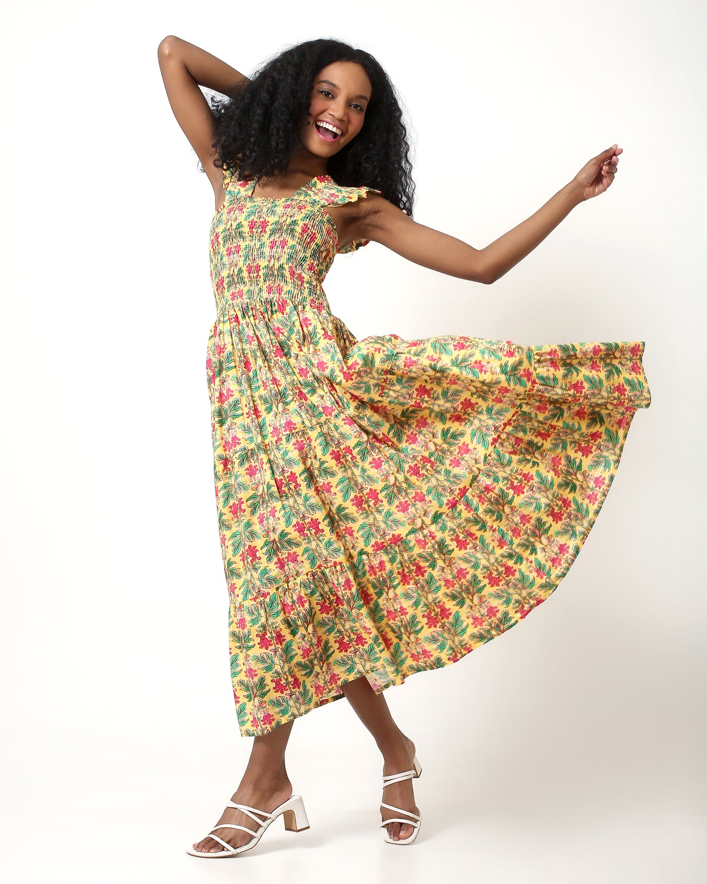 FLUTTER YOUR HEART AWAY Dress in Pineapple